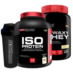 KIT Whey Protein Iso Protein 2kg + Waxy Whey 900g + Coqueteleira - Bodybuilders-Unissex