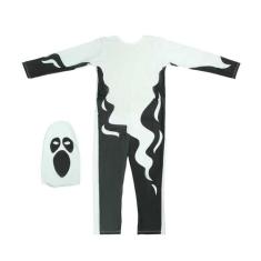 Fantasia de Fantasma Branco Infantil Fortnite com Gorro - Fantasias Ca