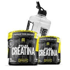 Kit 2x Creatina Atlas 150g + Galão 1,5l transparente