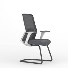 Cadeira Escritório Interlocutor Polar VW Cinza Claro