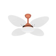 Ventilador De Teto Trevo 4 Pás Mdf Potente Cobre Ventax 110V