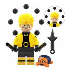 Boneco Blocos De Montar Naruto Uzumaki Rikudou