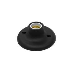 Plafon Taschibra E-27 Em Porcelana Preto