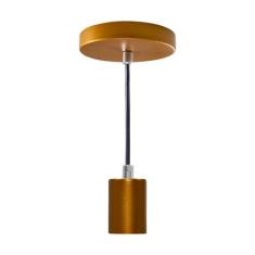 Pendente Tubo Cilindro Alumínio 4x6cm E27 Cobre St458 - Starlumen