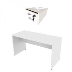 Escrivaninha 2 Gavetas Arvo Bramov Branco