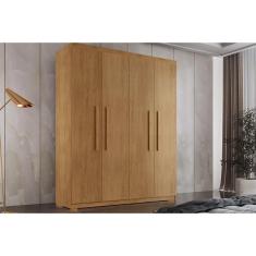 Guarda Roupa 4 Portas E 2 Gavetas C- Pés Espanha Naturale - Rufato