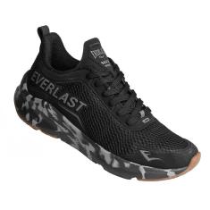 Tênis de Corrida Cross Everlast - Cave Runner - Preto/Cinza-Unissex