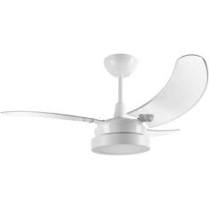 Ventilador Búzios LED Branco 220V 3 Pás Transparentes - Casa H, 220V