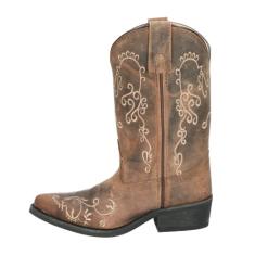 Bota feminina Smoky Mountain Jolene envelhecida Western Bico fino, marrom