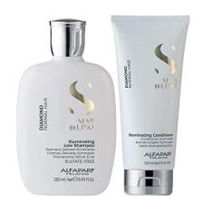Kit Shampoo e Condicionador Alfaparf Semi Di Lino Diamond Illuminating Pequeno