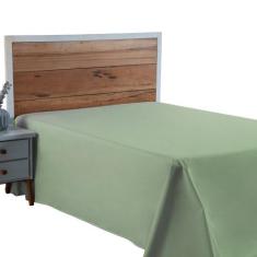 Lençol Cama Box Casal 01 Peça Percal 300 Fios Liso SEM ELÁSTICO 100% A