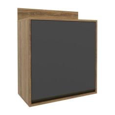 Armário Aéreo De Cozinha 0,60M Com 1 Porta Batrol Grafite - BATROL MÓV