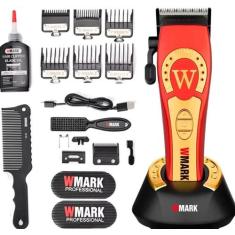 Maquina Corte Wmark Ng 8030 Profissional 9000Rpm Vermelho