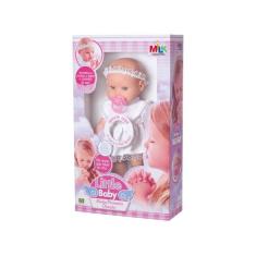 Boneca Little Baby Minha 1ª Oração Milk 0151 - Milk Brinquedos, Branco