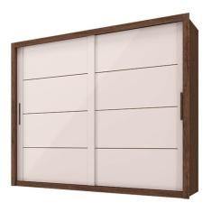 Guarda Roupa Casal Imperador Plus Jacarandá Off White – Zanzini