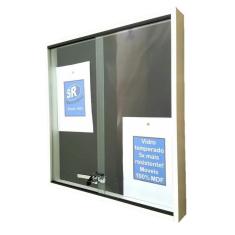 Quadro De Avisos Expositor Bijuterias Porta Vidro Temperado