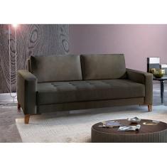 Sofá Fixo 2 Lugares Luxo 160 cm Orion Cinza