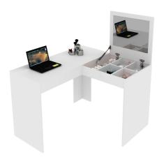 Escrivaninha/Penteadeira de Canto 110cm com Espelho Multimóveis CR40120