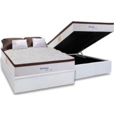 Cama Box Baú Casal: Colchão Molas Herval Maxspring Edimburgo + Base CR