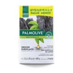 Sabonete em Barra Palmolive Naturals Frescor Purificante 8 Unidades de