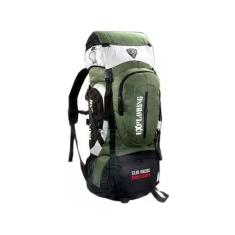 Mochila Camping Reforçada Clio Trilha 55l Impermeável Mc5389 Verde