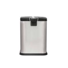 Lixeira Quadrada Jaspe 6l Mor