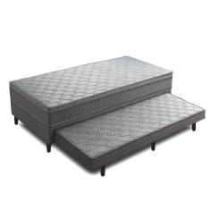 Cama Box Solteiro com Auxiliar Umaflex Madri Plus - Jeans