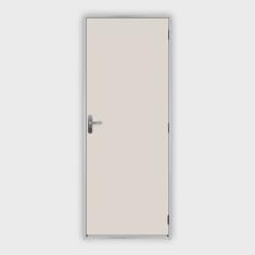 Kit Porta de Madeira Lisa 215x75cm com Batente de Aço 06cm Açomad mgm