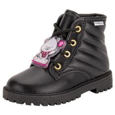 Bota Infantil Molekinha Coturno Feminina-Feminino