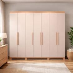 Guarda-Roupa Casal Bartira Diplomata 7 Portas de Bater 6 Gavetas Internas MDP - 255,6cm de Largura