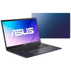 Notebook Asus, Intel Celeron Dual Core N4020,4GB, 128GB eMMC,Tela 15,6,Intel UHD600,Windows 10 Pro, Blue- E510MA-BR352R