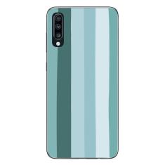 Capa Case Capinha Samsung Galaxy A70 Arco Iris Verde Água