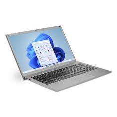 Notebook Ultra, Com Windows 11 Home, Processador Intel Core I3, 8GB 240GB SSD, Tela 14,1 Pol. HD + Tecla Netflix Prata - Ub445