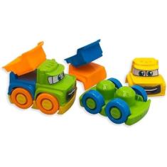 Kit 2 Carrinhos Monta e Desmonta Coloridos - Brinquedo Educativo Infantil