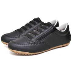 Mocassim Tenis Feminino Calce Facil Casual Caminhada-Feminino