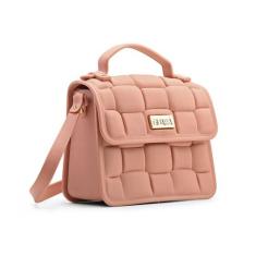 Bolsa Feminina De Mão Emborrachada Impermeável Com Alça Ajustável  - G