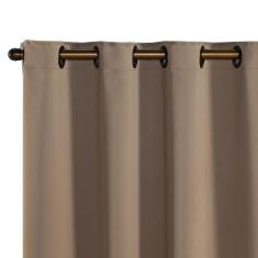 Cortina Blackout Em Tecido 2,00 M X 1,30 M - Avelã - Eddi Casa, Varão,