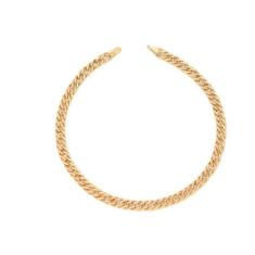Pulseira de ouro 18k Grumet 19 cm - Elegancy Joias