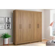 Guarda Roupa 6 Portas  e 3 Gavetas Prático Amêndola - Demóbile