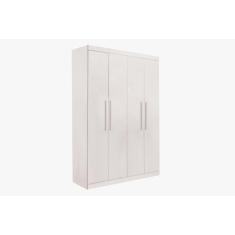 Guarda roupa solteiro 4 portas 3 gavetas ubatuba 100% mdf - VALVERDE, 
