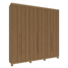 Guarda Roupa Casal 6 Portas em MDF New Honduras Móveis Rimo, Carvalho/