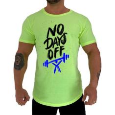 Camiseta Longline Manga Curta MXD Conceito No Days Off, GG, Amarelo fl
