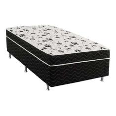Cama Box Conjugada Mola Solteiro Poliester - GENKI KENKO, PRETO