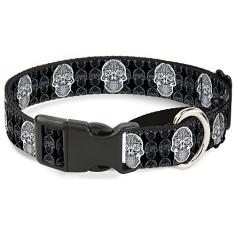 Buckle-Down Coleira de cachorro Martingale - Crânios de moicano - SEM estrela