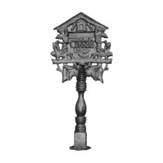 Caixa de Correio Colonial Uva com Pé Ferro Fundido - UNICLÁUDIO