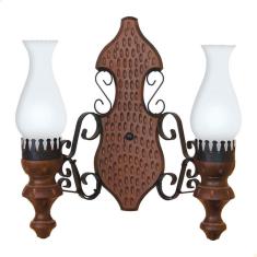Arandela Muller Rustica 2 Lâmpadas Envelhecida 702E