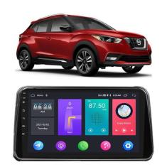 Kit Central Multimídia Android Nissan Kicks 2017 A 2022 Com Friso Prat