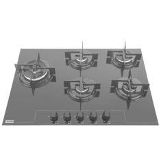Cooktop de Embutir 5 Bocas Glass 75G TC Prática Franke Preto