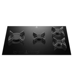Cooktop 4 Bocas Gás Electrolux Expert Mesa de Vidro. Painel Touch e Timer Digital (KE4GF)