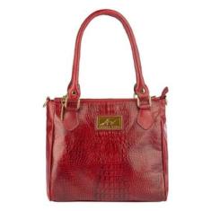 Bolsa de couro com divisórias Tiffy Feminina-Feminino